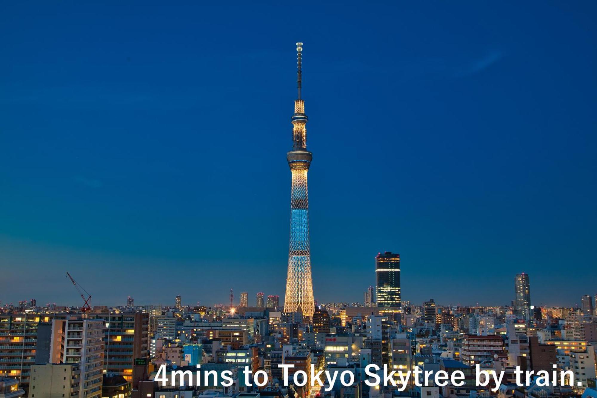 Апартаменты 東京スカイツリー眺望 一棟貸切 駅徒歩50秒 浅草8分 スカイツリー4分 銀座20分 Токио Экстерьер фото